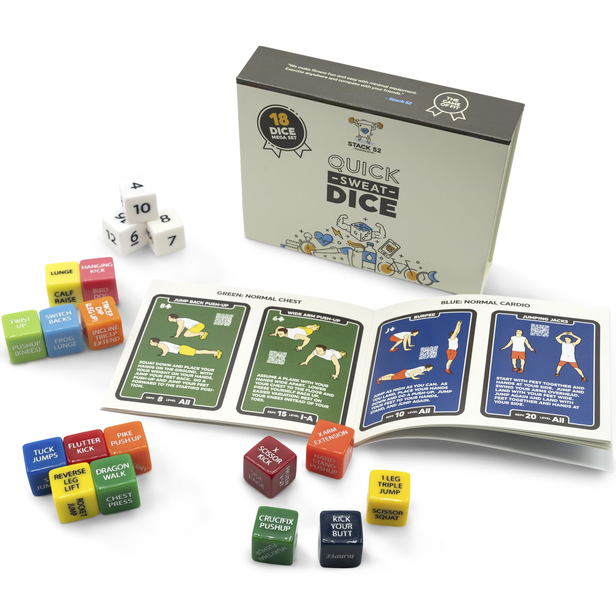  Homotte Wooden Yoga Dice Set for Kids, Fun Workout Game with 6  Exercise Dice, 12 Yoga Cards & Gift Box, Mindfulness Yoga Gifts for Girls &  Beginners : Sports & Outdoors
