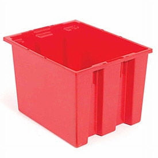 Global Industrial™ Stack and Nest Storage Container SNT190 No Lid 191/2 x 151/2 x 10 Red