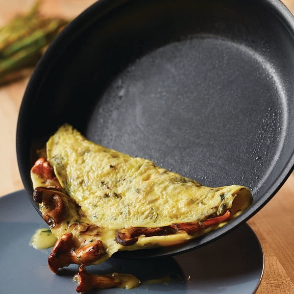Stack Hard Anodized Nonstick Frying Pan - 12 Inch Black Skillet for Home Cooking