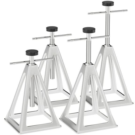 Stack Jacks 4 Pack, Aluminum Stabilizer Jacks for RV Trailer Camper, Single Support Up to 6000 Lbs, Adjustable from 11" to 17"