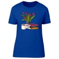 thumbnail image 1 of Stack Of Books And Coffee T-Shirt Women -Image by Shutterstock, Female Large, 1 of 2
