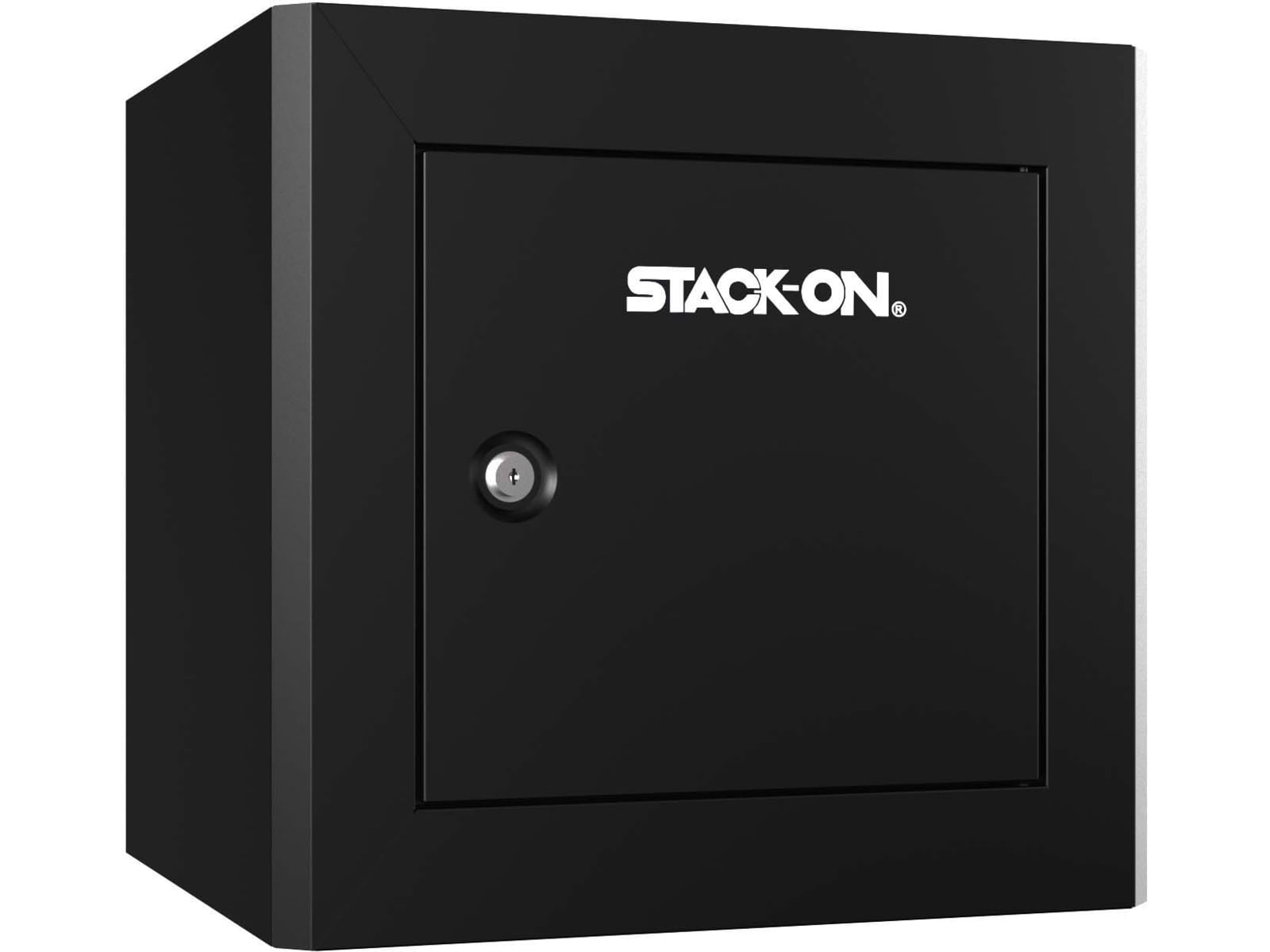 Stack-On Compact Welded-Steel Pistol, Ammo Cabinet, Black, X-Large