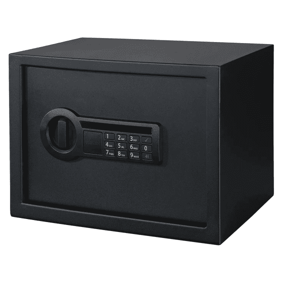 Stack-On PS-1814-E Personal Safe 14 In. x 10 In. x 10 In. with Electronic Lock Black