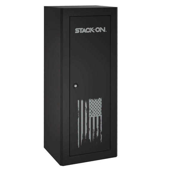 Stack-On GCM-1918-DXF 18-Gun Security Cabinet 4-Way Locking, USA Flag Design