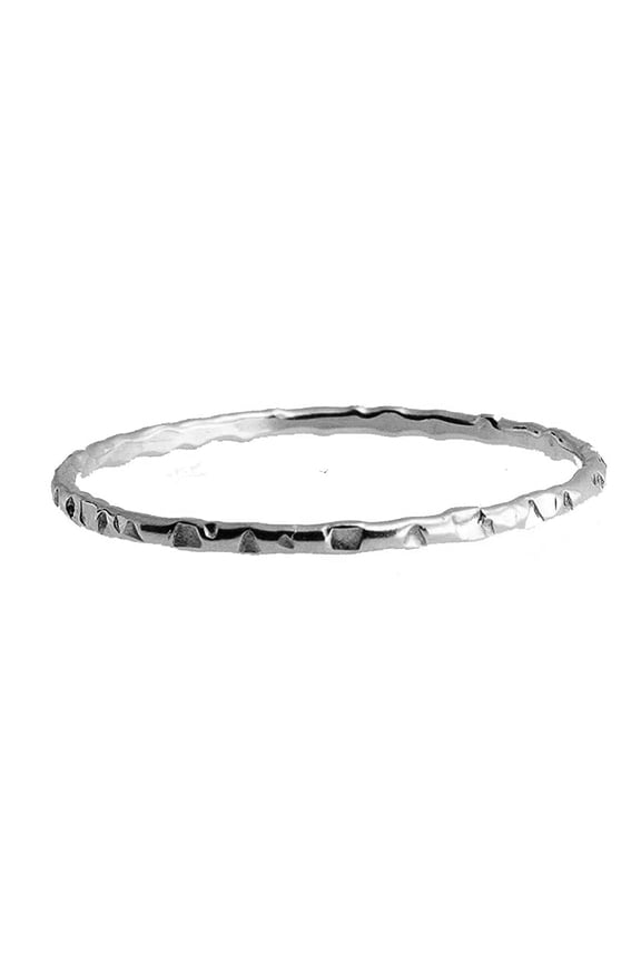 Sterling Silver 1.2mm Grooved Stackable Midi Ring Size 8 Handmade