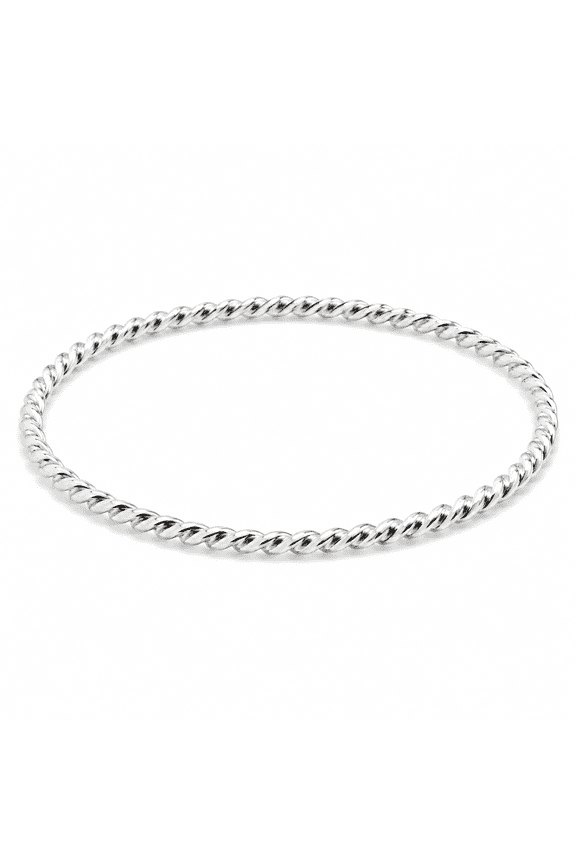 Sterling Silver 1mm Twisted Wire Stackable Ring Size 9 Handmade
