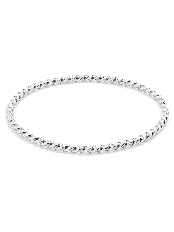 Sterling Silver 1mm Twisted Wire Stackable Ring Size 9 Handmade