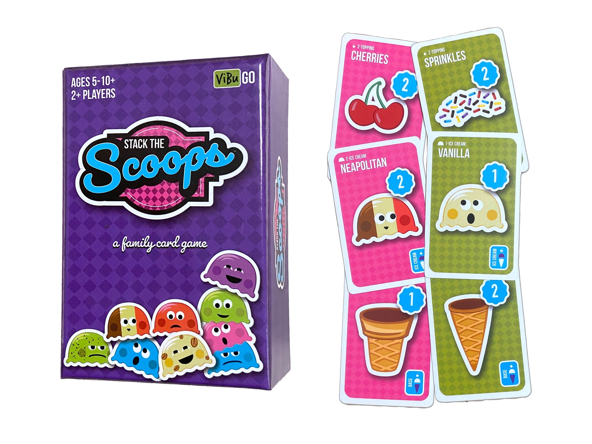 Stack The Scoops Family Card Game Fun Games for Family Game Night