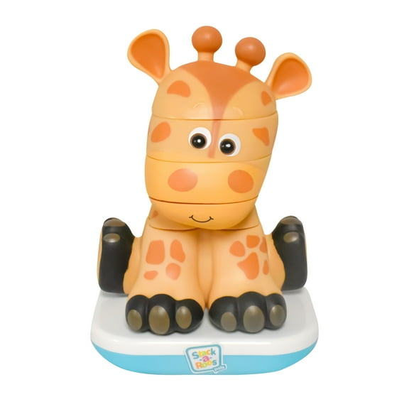 Stack-a-Roos Pals: Baby Giraffe - Lights & Sounds, Ages 12+ Months, 5 Piece Stacking Animal Tower, Nesting STEM Toy for Toddlers, Boys & Girls