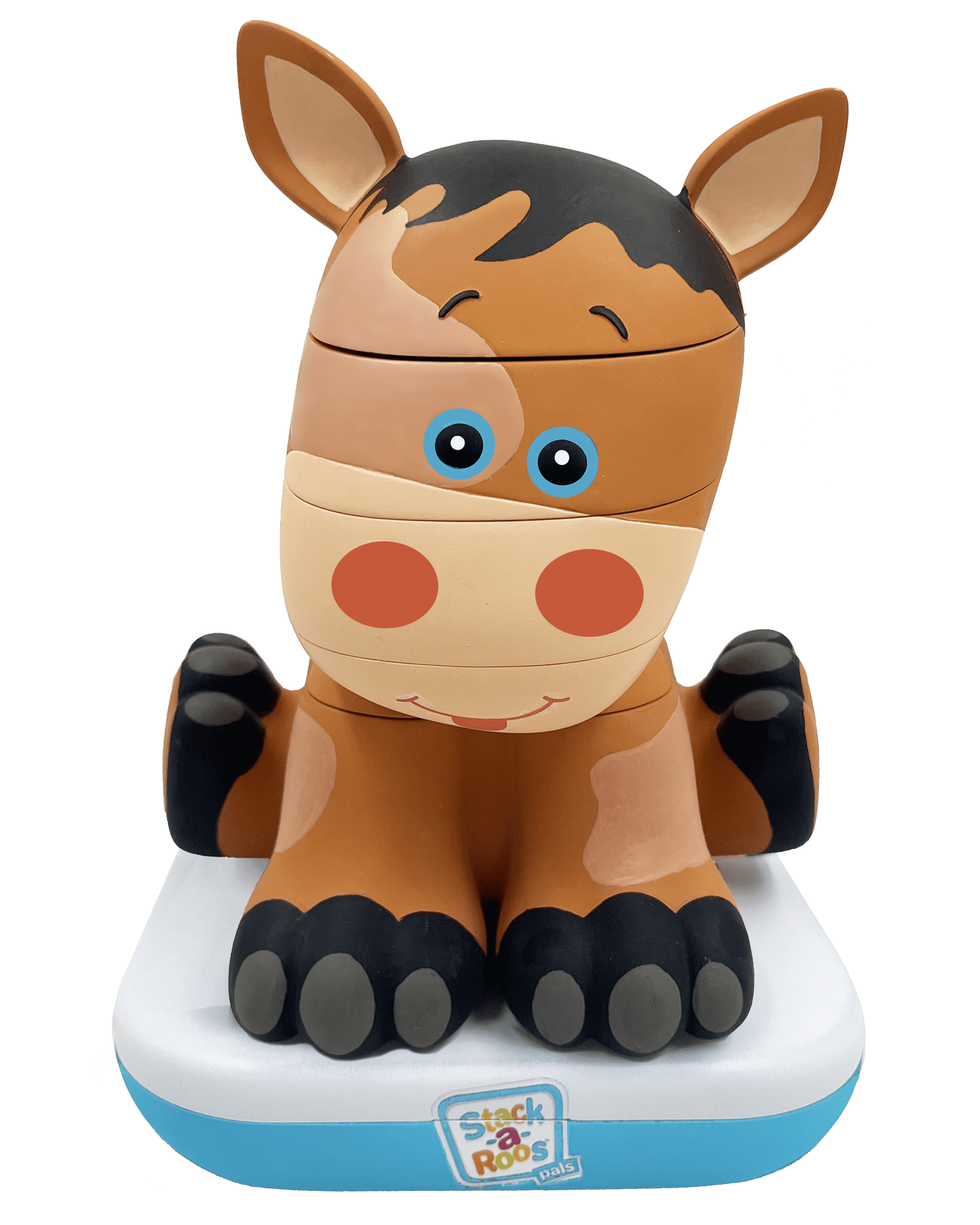 Stack-a-Roos Pals: Baby Horse - Lights & Sounds, Toddlers Ages 12+ Months, 5 Piece Stacking Animal Tower,  Boys & Girls, Infant & Toddlers Toy