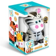 Stack-a-Roos Pals: Baby Zebra - Lights & Sounds, Kids Ages 12+ Months, 5 Piece Stacking Animal Tower, Counting & Stacking, Toy