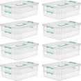 Stack and Carry 2 Layer Handle Box Stackable Plastic Small Container