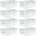 Stack and Carry 2 Layer Handle Box Stackable Plastic Small Container
