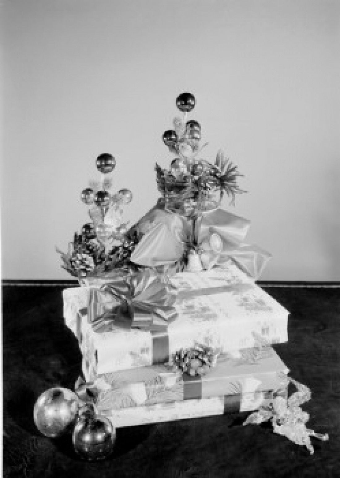 Stack of Christmas presents Canvas Art - (18 x 24)