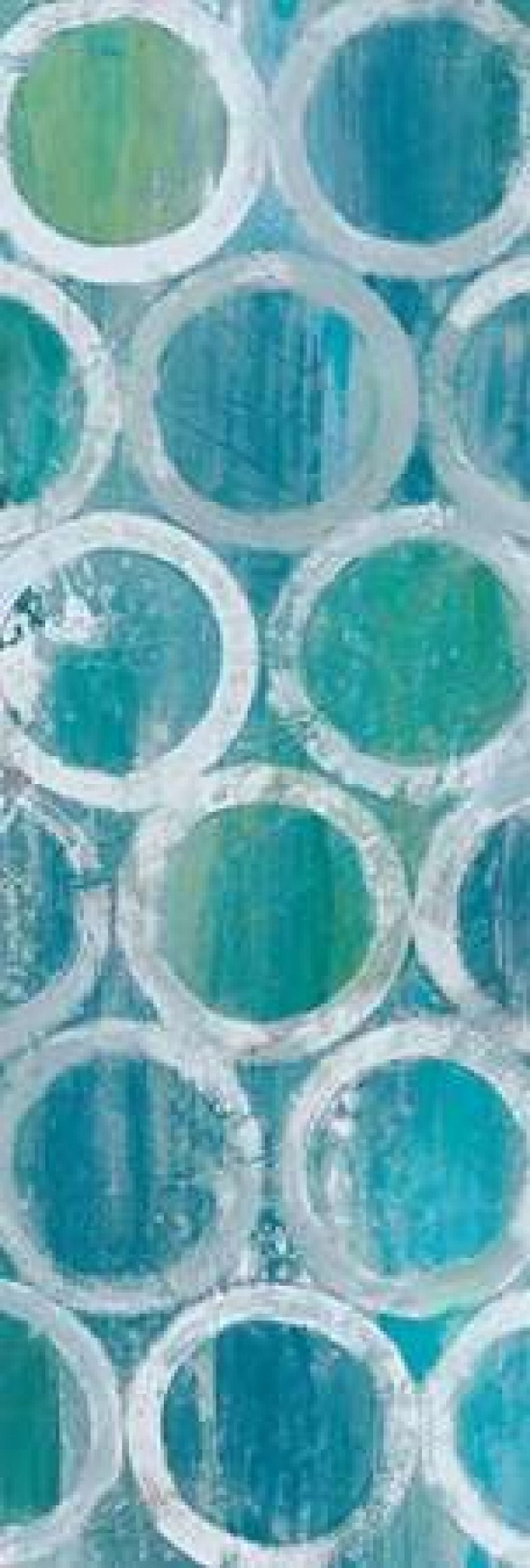 Stack of Tubes Blue II Canvas Art - Albena Hristova (12 x 36)