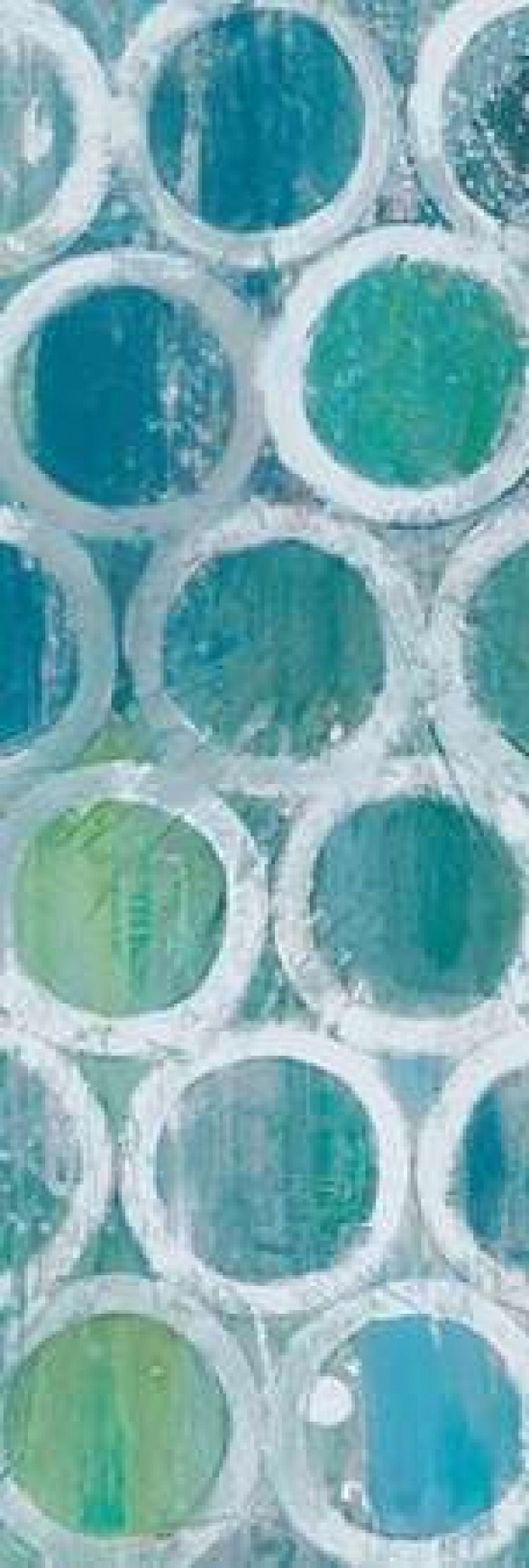Stack of Tubes Blue III Canvas Art - Albena Hristova (8 x 24)