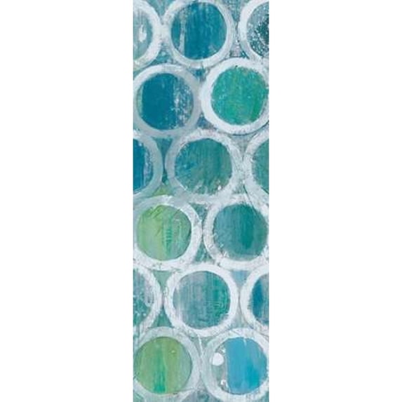 Stack of Tubes Blue III Poster Print by Albena Hristova (8 x 24)