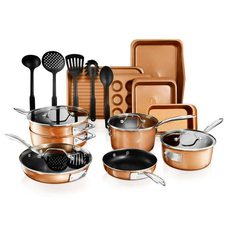 StackMaster 21- Piece Aluminum Cast Textured Ceramic Nonstick Cookware Set StackMaster 21- Piece Aluminum Cast Textured Ceramic Nonstick Cookware Set