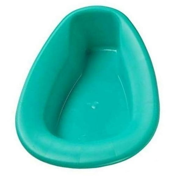 Stackabe Bed Pan with Contour Shape, Turquoise (2 Pack)