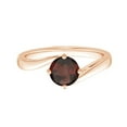 thumbnail image 1 of Stackable 0.75 Ctw Round Garnet 925 Sterling Silver Women Wedding Ring, 1 of 4