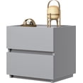 thumbnail image 1 of Stackable 2-Drawer Dresser, Multi-Purpose Storage Closet Cube for Bedroom, Storage Cabinet for Entryway, Nightstand Sofa Beside Table Drawer Chest, 15.8 in, Gray, 1 of 5