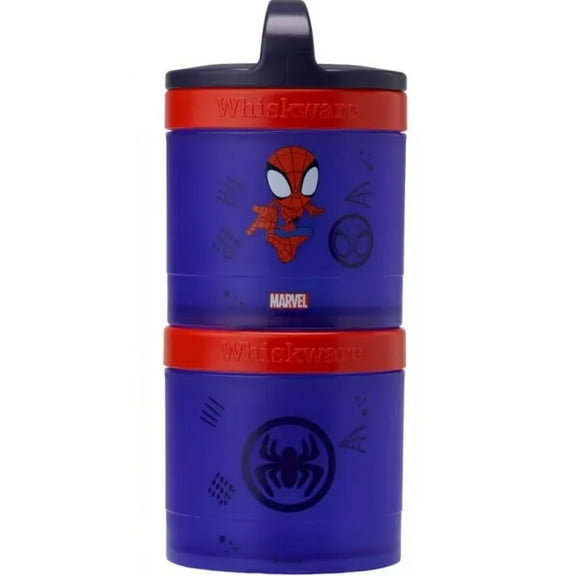 Stackable 2pc Food Storage Jar Snack Pack - Spidey: Plastic Container Set