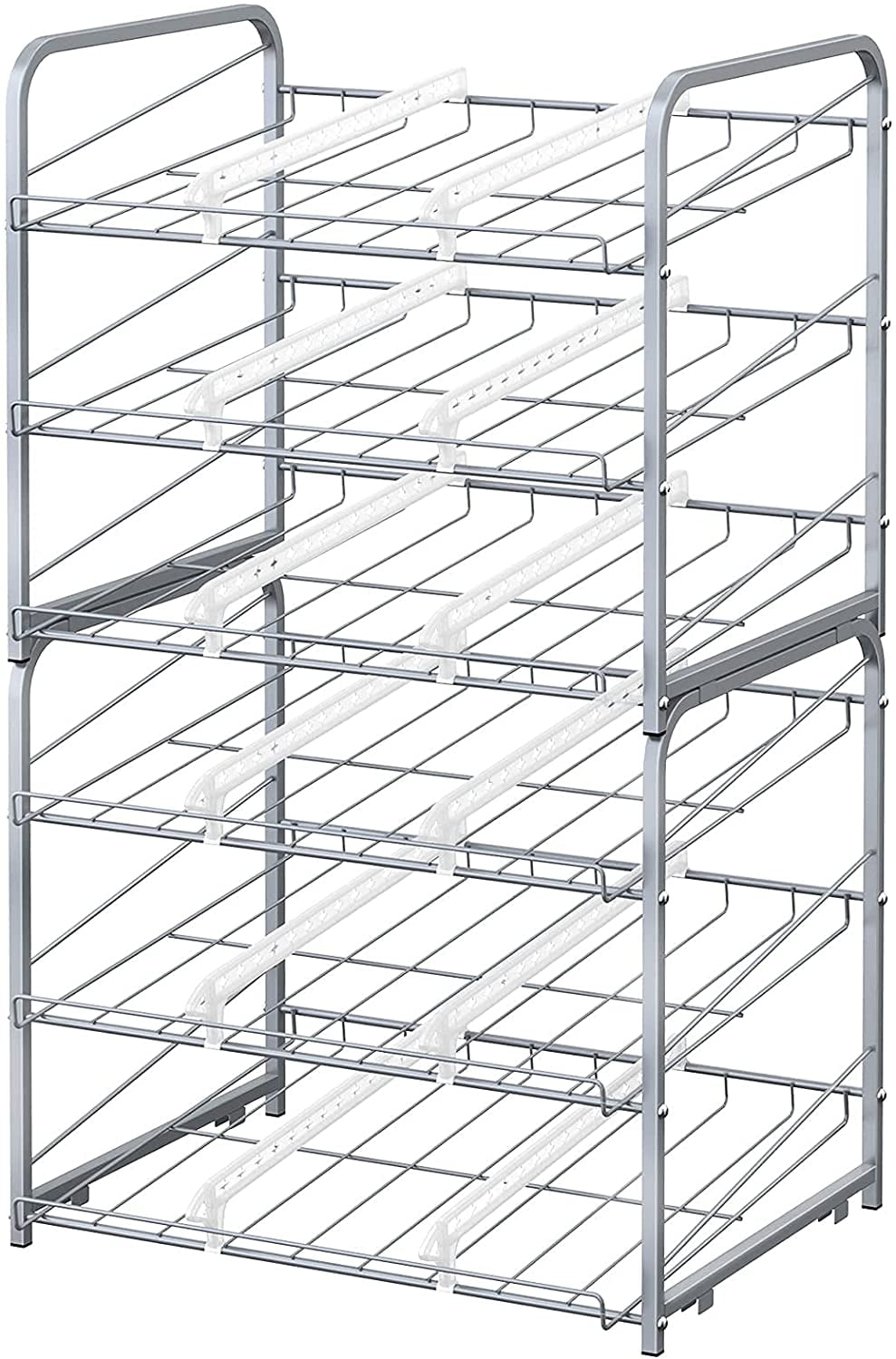 Stackable 3Tier Canning Rack Storage Rack (2Piece Set