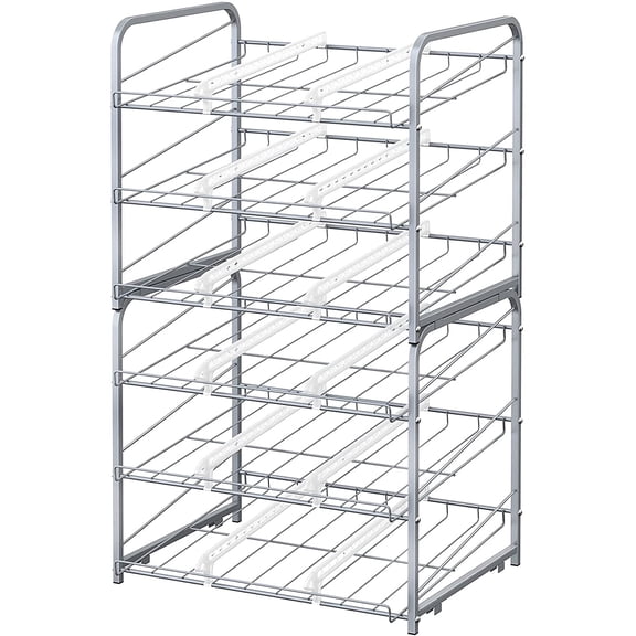 Stackable 3-Tier Canning Rack Cabinet Storage Rack (2-Piece Set)