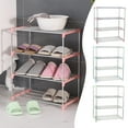 thumbnail image 1 of Stackable 4-Layer Shoe Rack | Stainless Steel Lightweight Organizer | Multi-Functional Storage for Entryway, Closet, Hallway | Space Saving | Easy Assembly | 17.9"x10.24"x21.65" | 1 Piece, 1 of 8