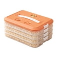 thumbnail image 1 of Stackable 4-Tier Snack Storage Container - Airtight Cookie Dumpling Box with Date Tracker Lids, Multi-Layer Pantry Fridge Organizer for Snacks, 1 of 4