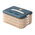 thumbnail image 1 of Stackable 4-Tier Snack Storage Container - Airtight Cookie Dumpling Box with Date Tracker Lids, Multi-Layer Pantry Fridge Organizer for Snacks, 1 of 4