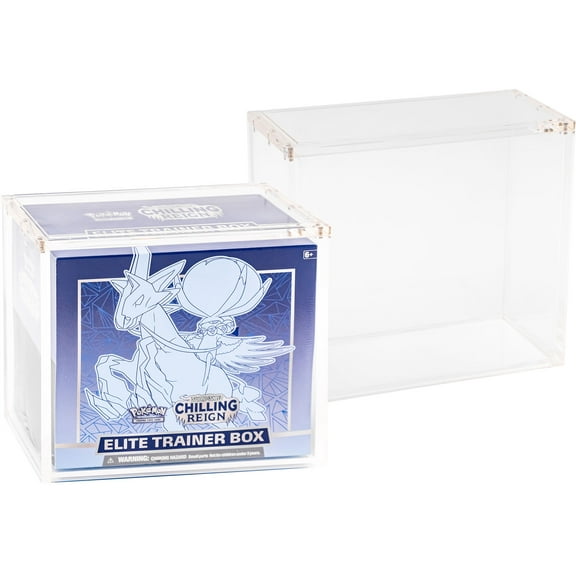 Stackable Acrylic Magnetic Case for Pokemon Elite Trainer Box UV Protection
