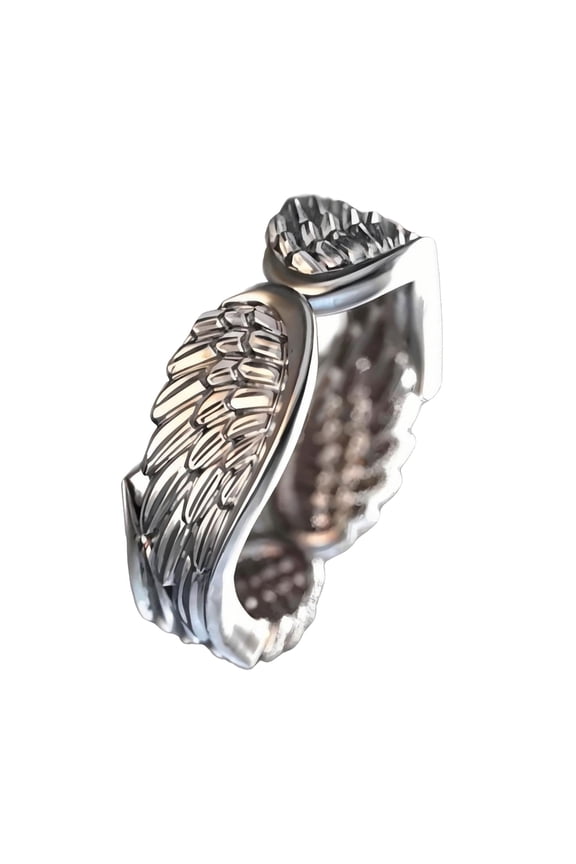 Stackable Adjustable Feathered Designs Rings Silver Plated Alloy Jewelry for Everyday Wear Anniversary Gifts Ideas