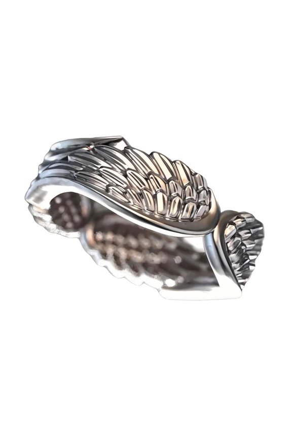 Stackable Adjustable Feathered Designs Rings Silver Plated Alloy Jewelry for Everyday Wear Anniversary Gifts Ideas