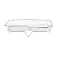 thumbnail image 1 of Stackable Air Fryer Racks Rectangular Stainless Steel Multi Layer Dehydrator Rack for Air Fryer Grilling Baking Steaming Compatible with Most 10 in and Larger Air Fryers Set of 3, 1 of 6