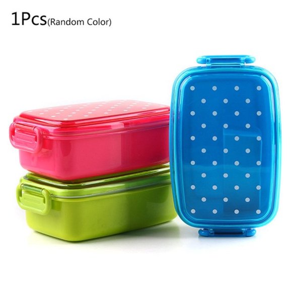 Stackable Airtight Food Storage Containers Bento for Kids Microwave Safe Lunch Portable Snack Organizer