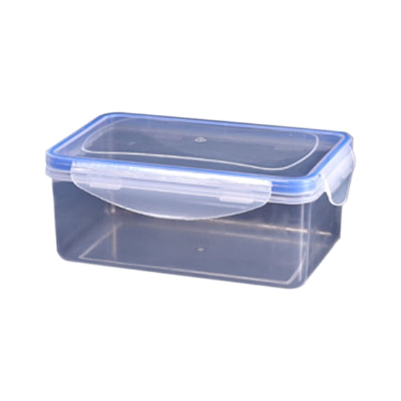 Stackable Airtight Food Storage Containers Set, Leak-Proof Plastic Lunch Boxes for Fridge Kitchen Pantry Organization, Microwave Safe Seal Boxes for Fruit Vegetable Snack Meal Prep, 4 Sizes