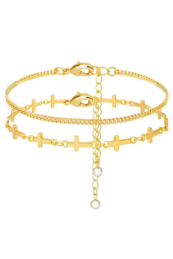 Stackable Anklet Elegant Layered Chain Ankle Bracelet Adjustable Minimalist Jewelry Matching Rings Matching Rings Dinosaur Anklets Men's Bracelet Bracelet for Men Friendship Bracelet Cord Charm