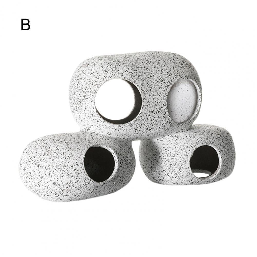 Stackable Aquarium Decoration Rock Caves, Fish Tank Accessories Cave Hideout, Hideaway for Shrimp Cichlid Cave Hiding Breeding Spawning, Betta Fish Hideout