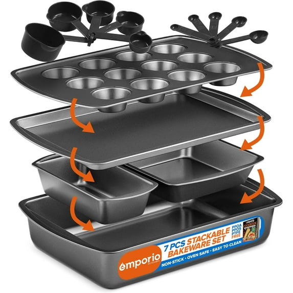 Emporio Kitchen 18-Piece Nonstick Bakeware Set - Walmart.com