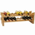 thumbnail image 1 of Stackable Bamboo Wine Rack, 1 of 4