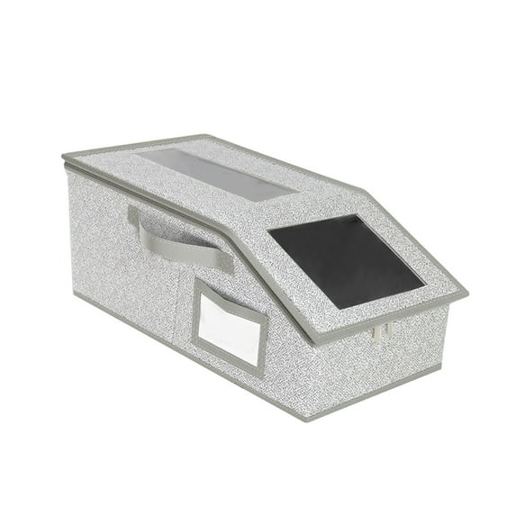 Stackable Baseball Cap Storage Box with Clear Window - Holds Up To 30 Hats, Non-Woven Fabric Hat Organizer for Closet, Space-Saving, Durable and Stylish for Men and Women