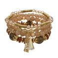 thumbnail image 1 of Stackable Bead Bracelets Set for Women Men Multilayer Adjustable Jewelry Boho Handmade Beaded Accessories, 1 of 5