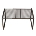 thumbnail image 1 of Stackable Cabinet Organizer Rack for Kitchen & Bathroom Storage - Expandable Metal Shelf for Home Office, Pantry, and Wardrobe - Space-Saving Utility for Dishes, Bottles & Utensils, 1 of 6