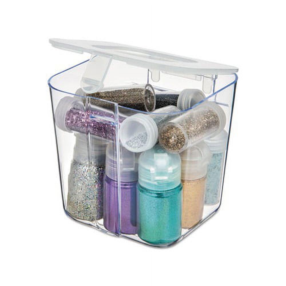 Stackable Caddy Stackable Caddy Organizer Containers Small, Clear - Walmart.com