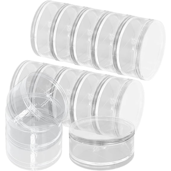 Stackable Clear Plastic Containers, 60ML, 5-Layer, 2 Sets