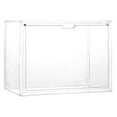 Stackable Clear Plastic Shoe Storage Boxes Drop Front Shoe Display Box Countertop Bread Box