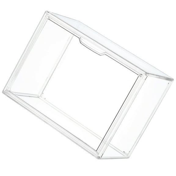 Stackable Clear Plastic Shoe Storage Boxes Drop Front Shoe Display Box Countertop Bread Box