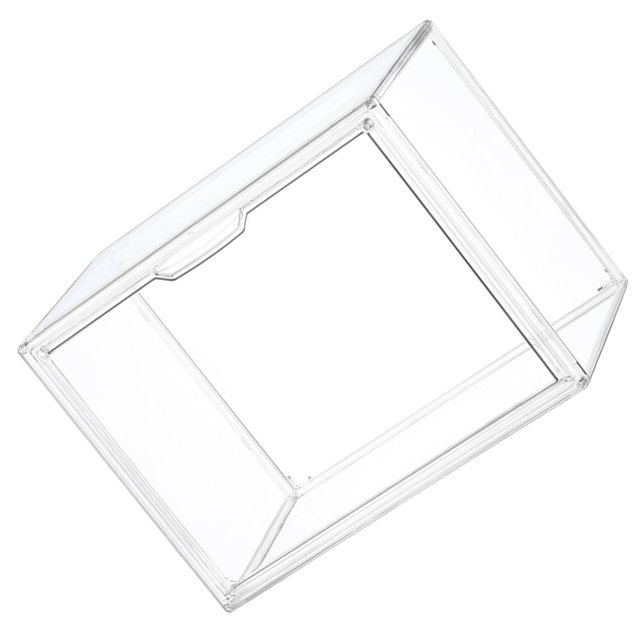 Stackable Clear Plastic Shoe Storage Boxes Drop Front Shoe Display Box Countertop Bread Box