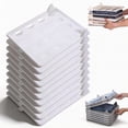 thumbnail image 1 of Stackable Closet Organizer, Space-Saving Stackable Clothing Organizer, Non-Slip Space-Saving Folding Board System for T-Shirts, Pants & Sweaters, 1 of 7